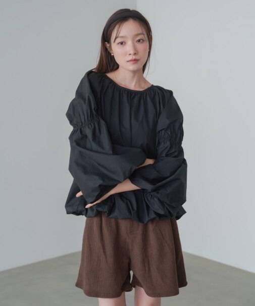 バルーンギャザーブラウス