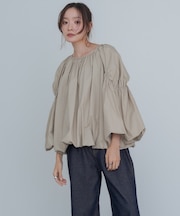 バルーンギャザーブラウス