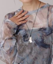 ビックメタルトップネックレス