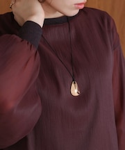 ビックメタルトップネックレス