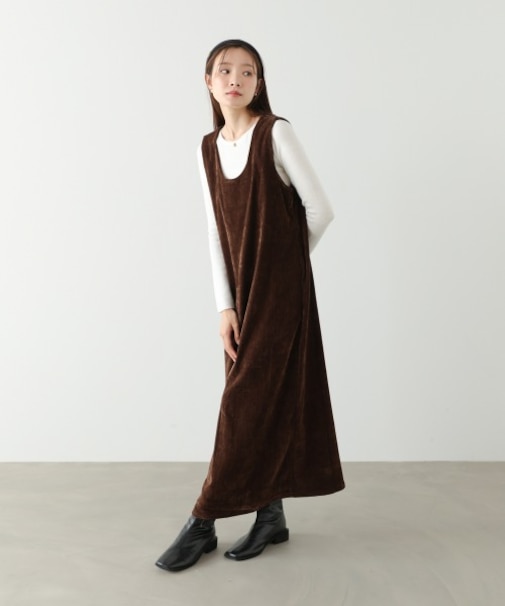 【Bab】ベロアロングワンピース