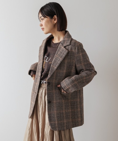 別注》LANA WOOL 140クルーネックコート◇｜ジャーナルスタンダード