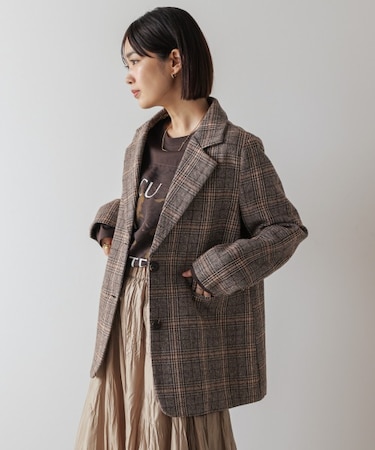 チェック柄ジャケット