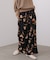 クラシックフラワーワイドパンツ