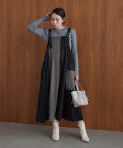 肩ベルトブロッキングジャンスカ