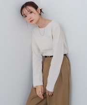 ポップコーンジャガード　メロープルオーバー