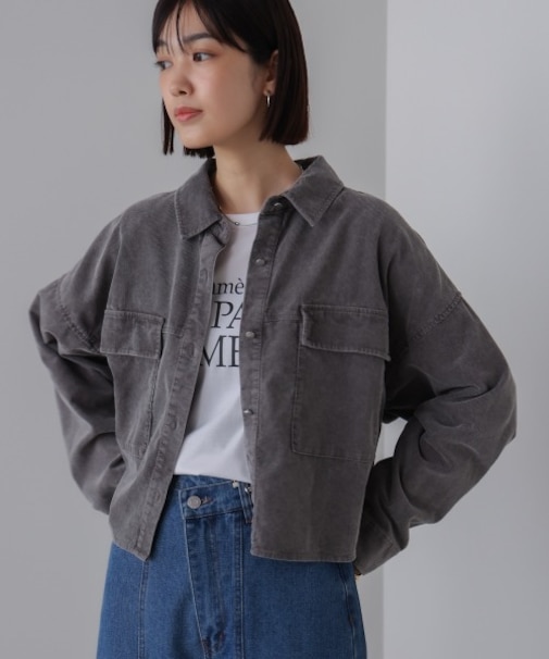 ビンテージカラーコーディロイシャツ