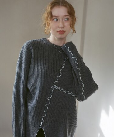 ランダムメロウニットトップス