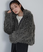 ミックスシープスタンドブルゾン