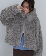 ミックスシープスタンドブルゾン