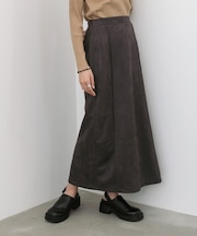 スウェードロングスカート