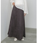 スウェードロングスカート