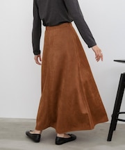 スウェードロングスカート