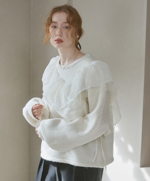 【Bab】ｱｼﾝﾒﾄﾘｰﾌﾘﾙﾆｯﾄﾄｯﾌﾟｽ