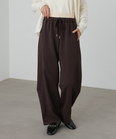 【Bab】カーブシルエットスウェットパンツ