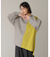 【WEB限定】もち軽配色ニットチュニック