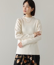 ハイネック総針ニットPO