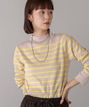 ハイネック総針ニットPO