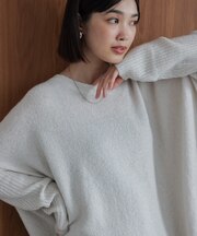 スパンコールドルマンニットリブ