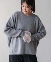 スパンコールドルマンニットリブ