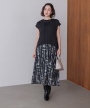 ドッキングニュアンスプリントワンピース