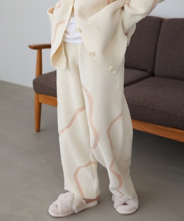 【Bab】ウェーブモチーフふわもちパンツ