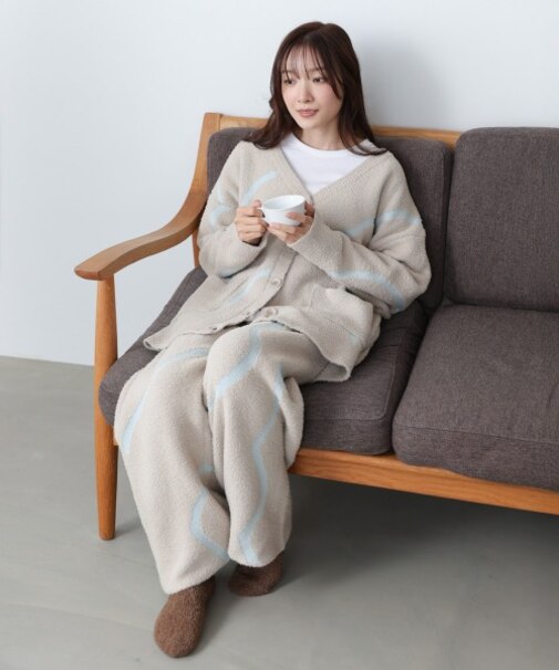 【Bab】ウェーブモチーフふわもちパンツ