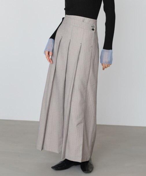 【Bab】ピンストライプサイドプリーツスカート