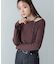 【Bab】ショルダースリットニットトップス