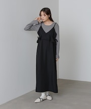 【Bab】ペプラムキャミワンピース