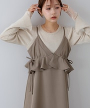 【Bab】ペプラムキャミワンピース