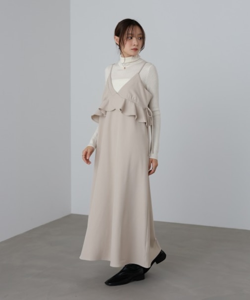 【Bab】ペプラムキャミワンピース