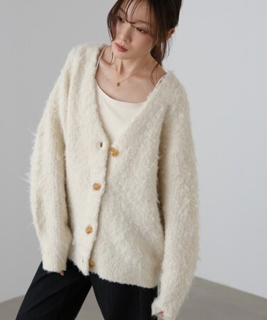 【Bab】ブラッシュドニットカーディガン
