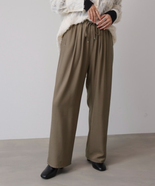 ツイルサテンパンツ