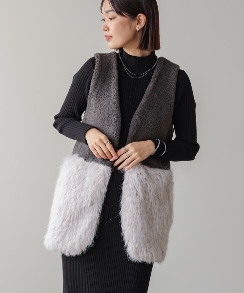 ウールナイロンリバーベスト◇｜ジャーナルスタンダード レリュームの