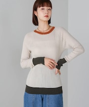 ランダムリブニットクループルオーバー