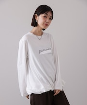 箔エンボスロンＴチュニック