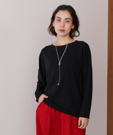 ネックレス付き刺しゅうプルオーバー