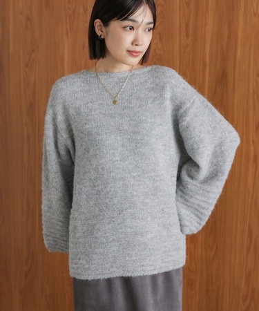 立体ボーダーニット