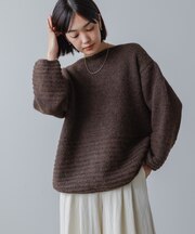 立体ボーダーニット