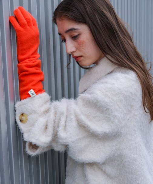 【Bαb】指穴ニットロングハンドウォーマー