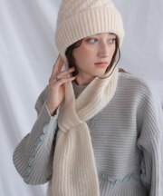 【Bab】マフラードッキングニットキャップ