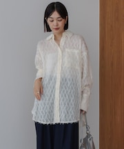 【WEB限定】フェザーライクシアーシャツ
