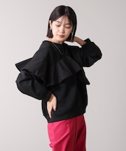 【WEB限定】バストフリルプルオーバー