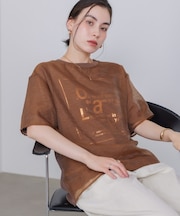 箔ロゴニットドッキングシアープルオーバー