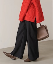 HAKIYASE裏起毛WIDE パンツ