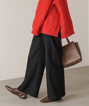 HAKIYASE裏起毛WIDE パンツ