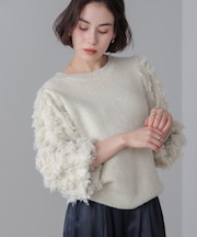 ラメフリンジニット［11/19発送予定］