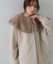 【Bab】２ＷＡＹビッグカラーハーフコート