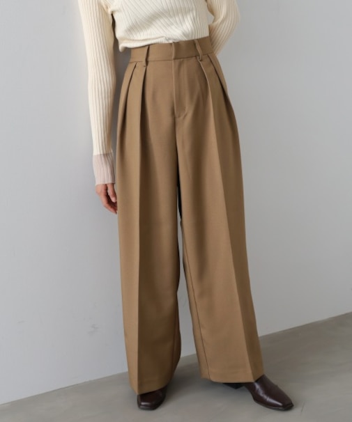 【Bab】ツータックワイドパンツ